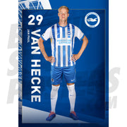 Brighton & Hove Albion FC Van Hecke 24/25 Headshot Poster
