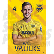 Oxford United FC Vaulks 24/25 Headshot Poster