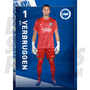 Brighton & Hove Albion FC Verbruggen 24/25 Headshot Poster