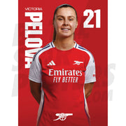 Arsenal FC Pelova 24/25 Headshot Poster