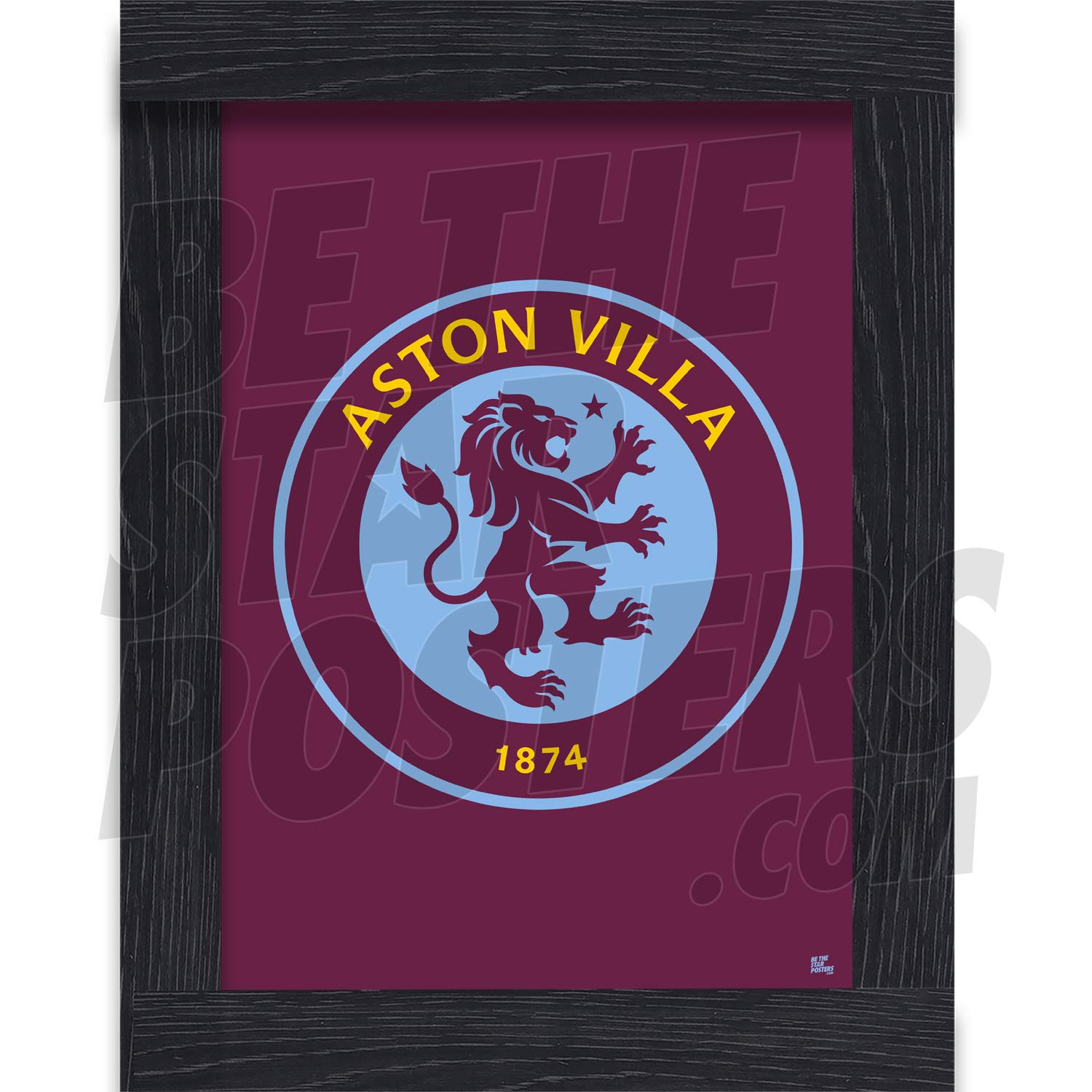 Aston Villa FC 23/24 Crest Poster