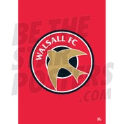 Walsall FC Crest Poster