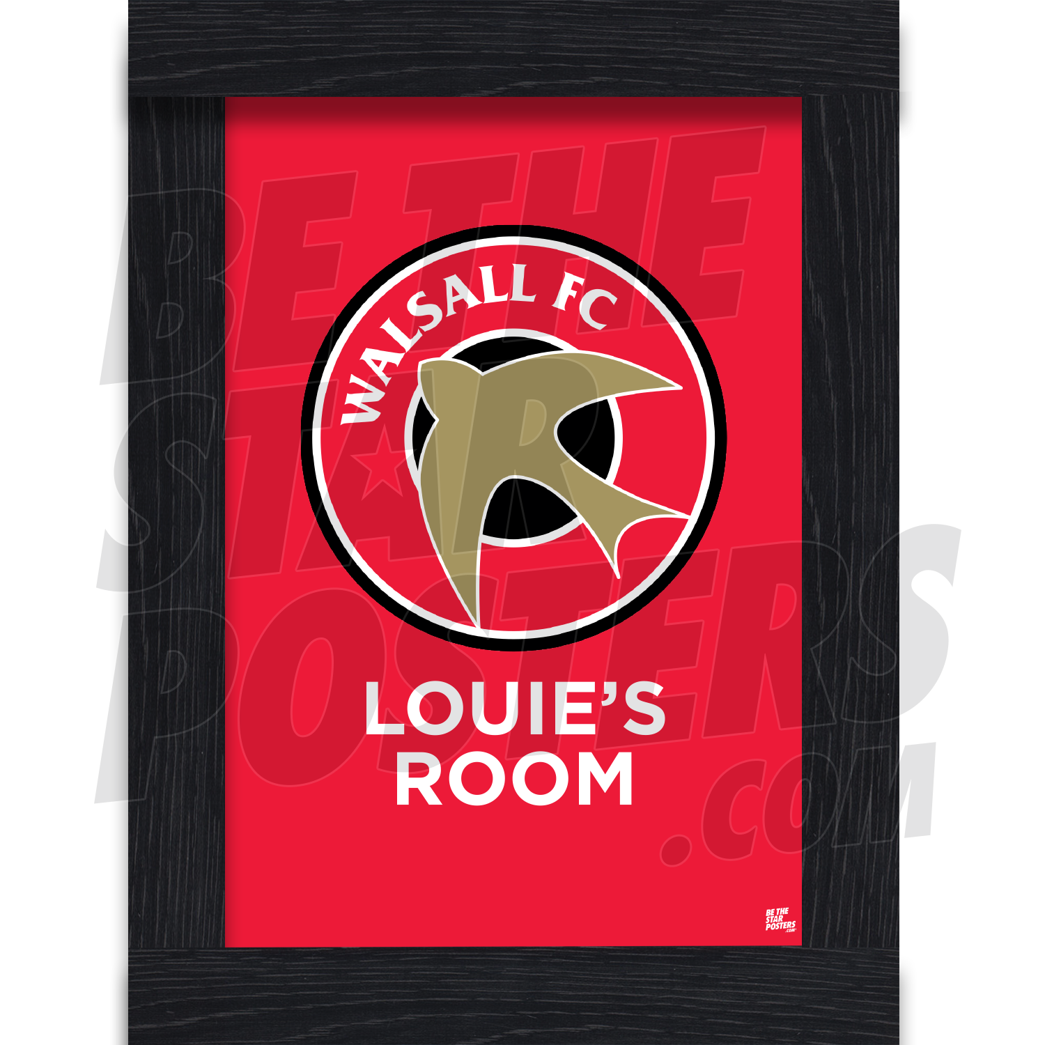 Walsall FC Personalised Crest Poster