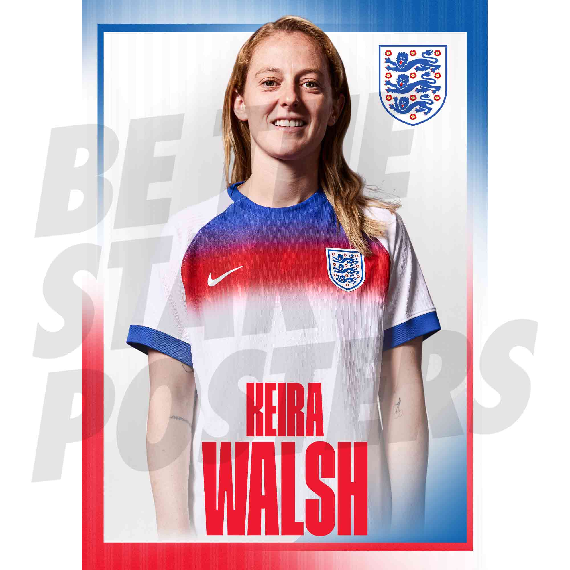 Lionesses Walsh 25/26 Home Headshot Poster