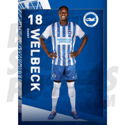 Brighton & Hove Albion FC Welbeck 24/25 Headshot Poster