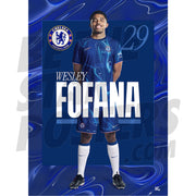 Chelsea FC Fofana 24/25 Headshot Poster