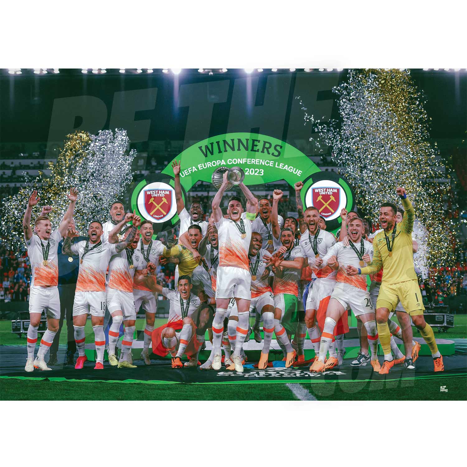 West Ham United FC Trophy Lift Poster