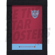 West Ham United FC Wembley 64 Retro Shirt Print Framed