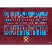 West Ham United FC Chant Poster