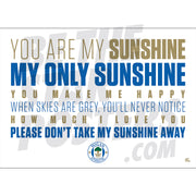 Wigan Athletic FC Chant Poster - White