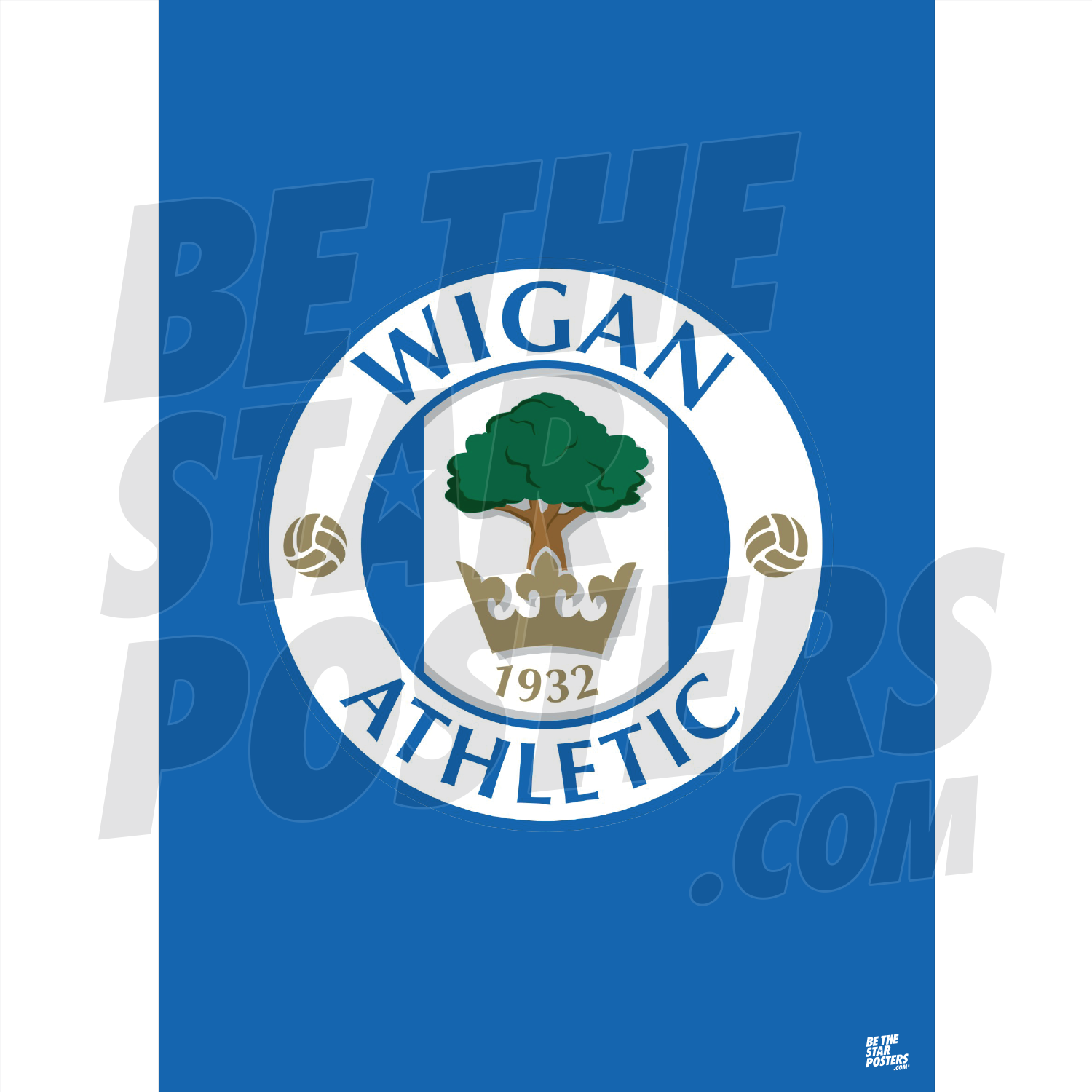 Wigan Athletic FC Crest Poster