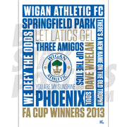 Wigan Athletic FC Word Poster