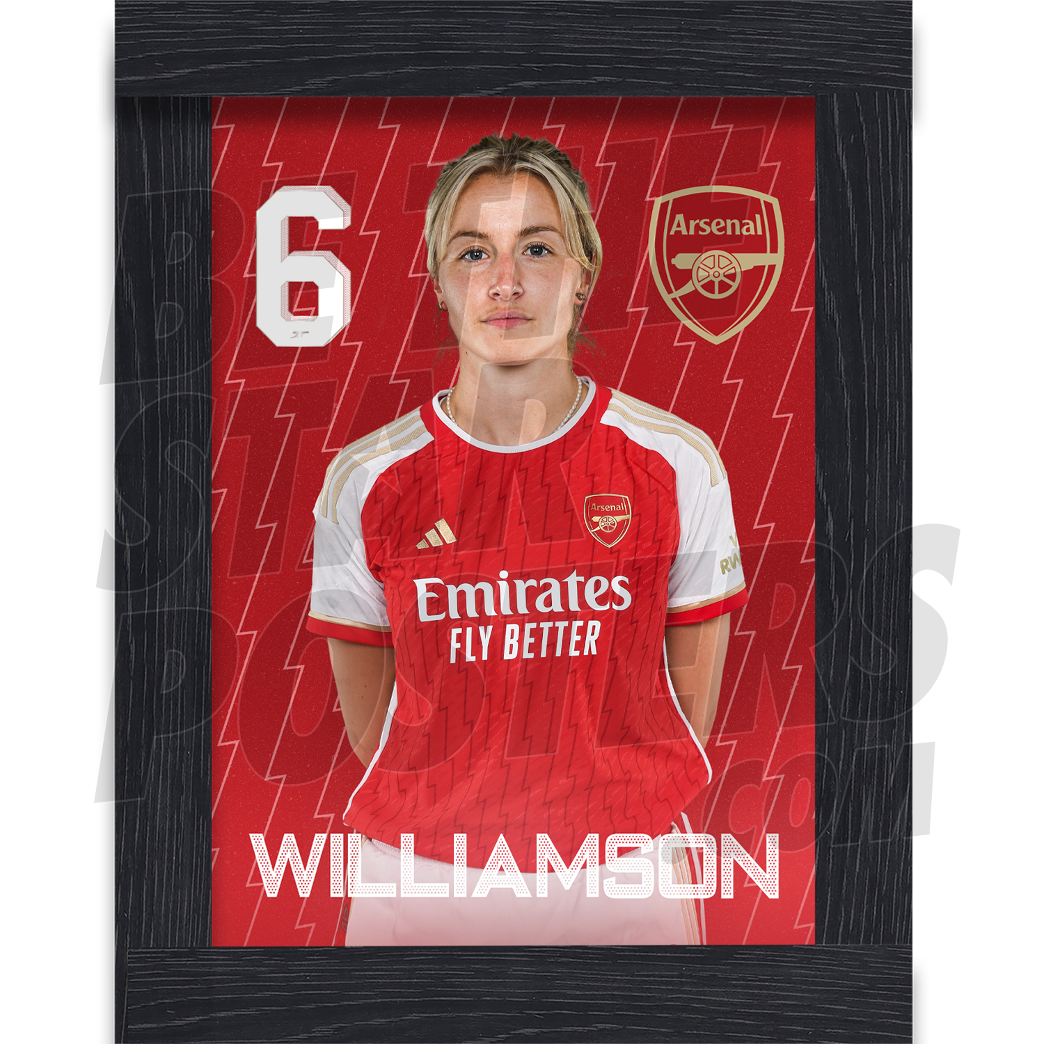 Arsenal Women FC Williamson 23/24 Headshot Poster