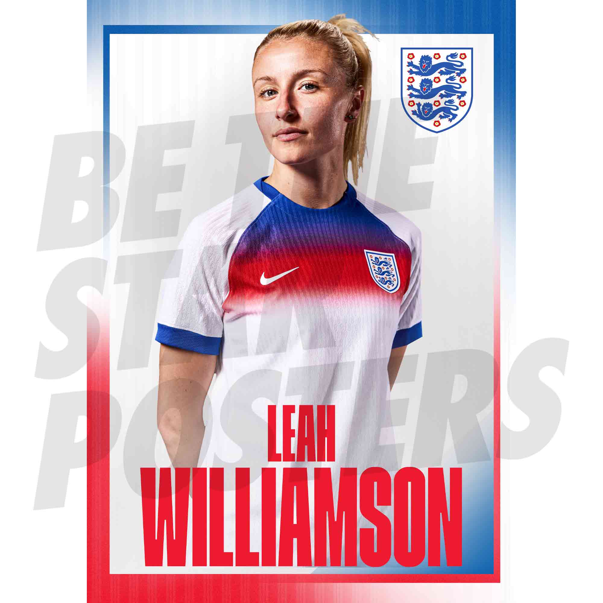 Lionesses Williamson 25/26 Home Headshot Poster