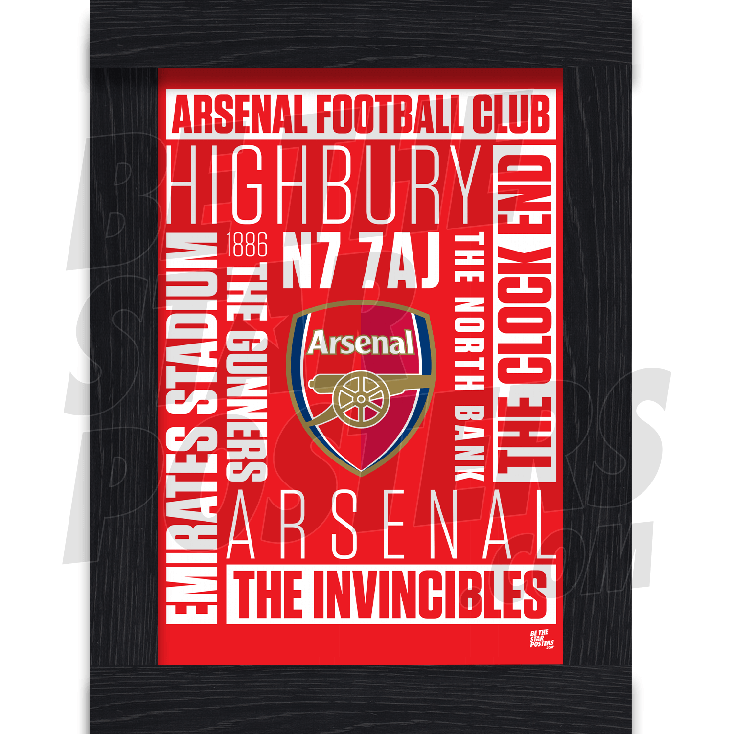 Arsenal FC Word Poster