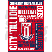 Stoke City FC Word Poster