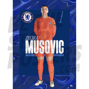 Chelsea FC Musovic 24/25 Headshot Poster