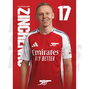 Arsenal FC Zinchenko 24/25 Headshot Poster