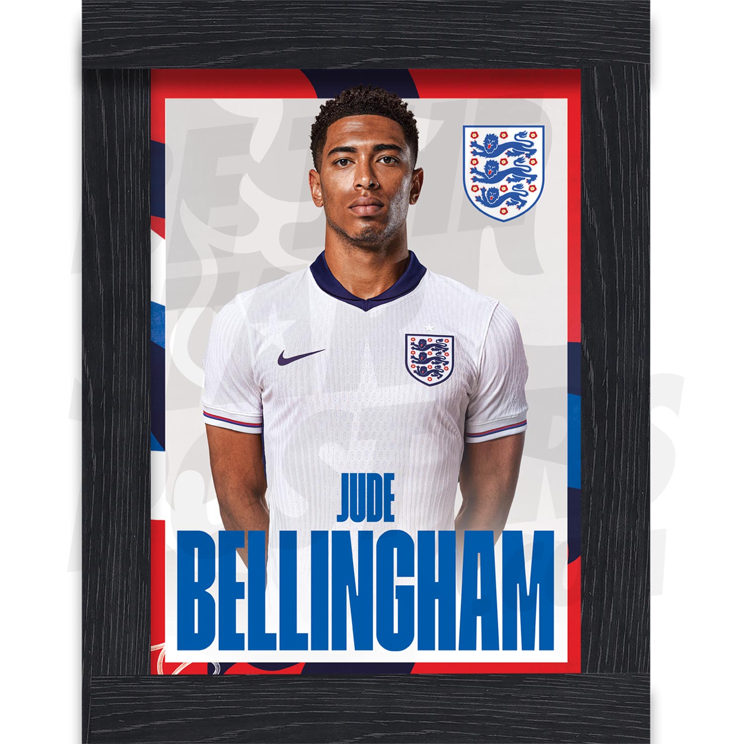England Bellingham 24/25 Home Headshot Poster