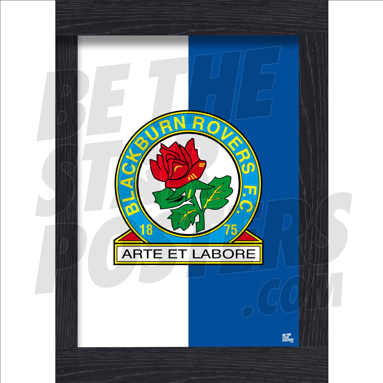 Blackburn Rovers FC Crest Poster
