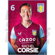 Aston Villa FC Rachel Corsie 22/23 Headshot Poster
