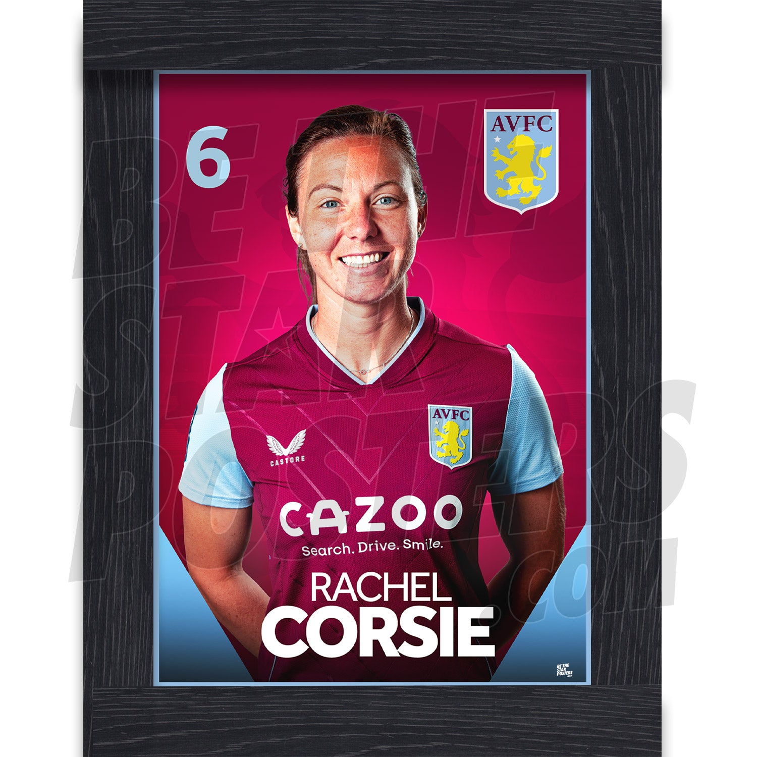 Aston Villa FC Rachel Corsie 22/23 Headshot Poster