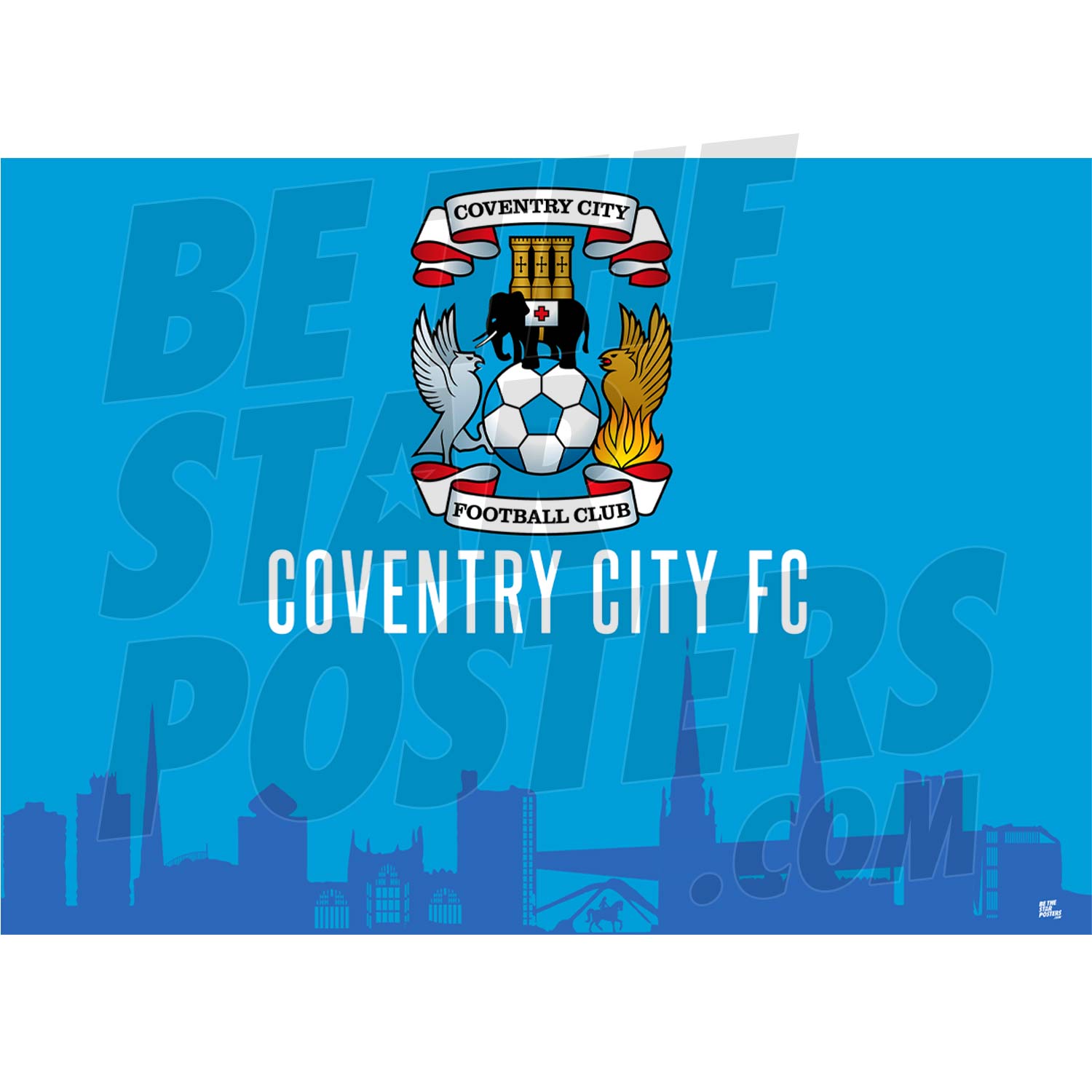 Coventry City FC Skyline Poster