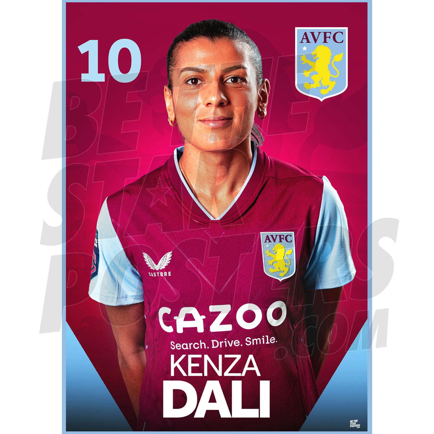 Aston Villa FC Kenza Dali 22/23 Headshot Poster