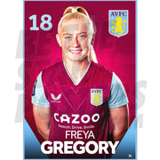 Aston Villa FC Freya Gregory 22/23 Headshot Poster