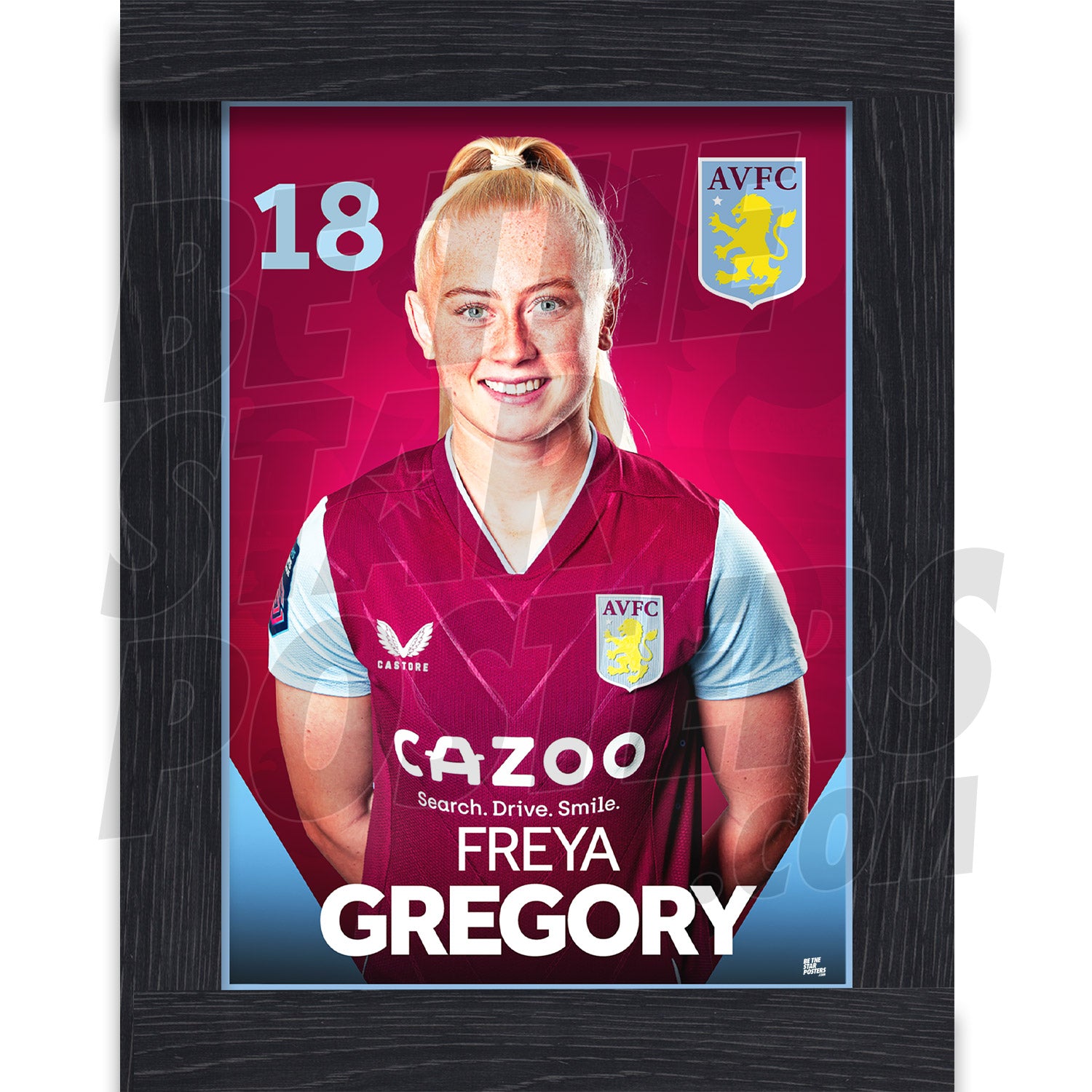 Aston Villa FC Freya Gregory 22/23 Headshot Poster