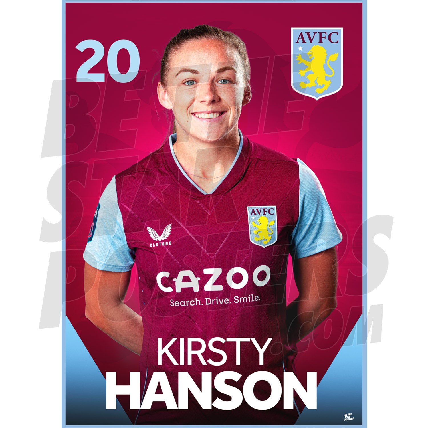 Aston Villa FC Kirsty Hanson 22/23 Headshot Poster