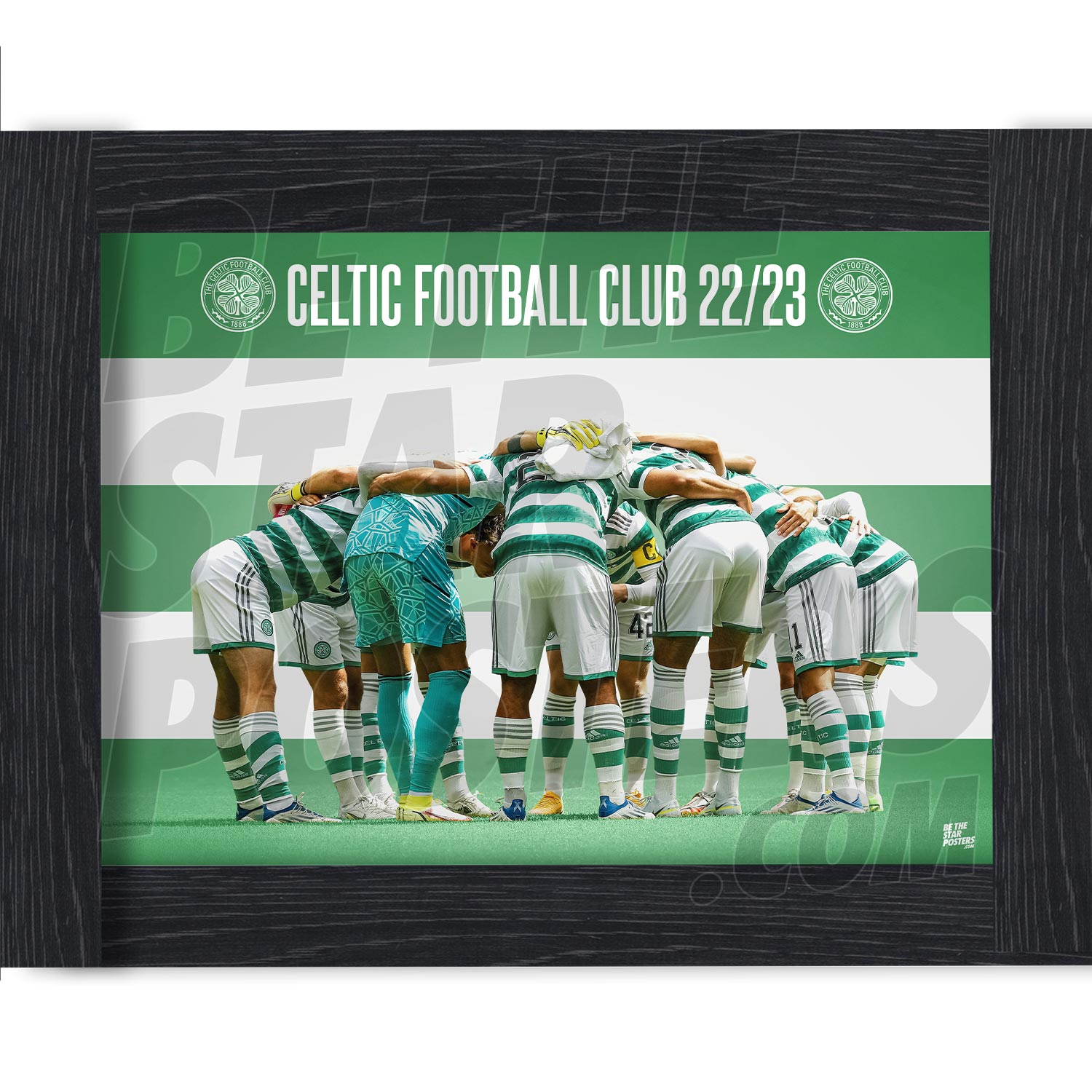 Celtic FC Squad 22/23 Player Huddle Poster