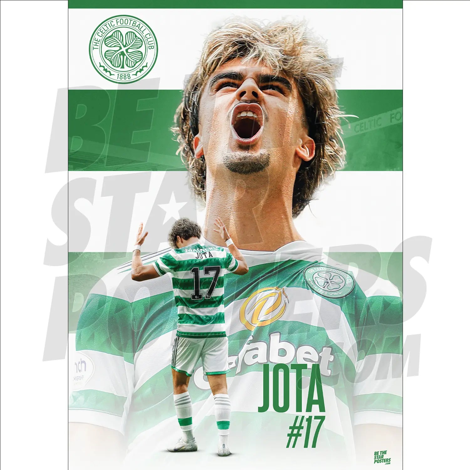 Celtic FC Jota 22/23 Action Poster