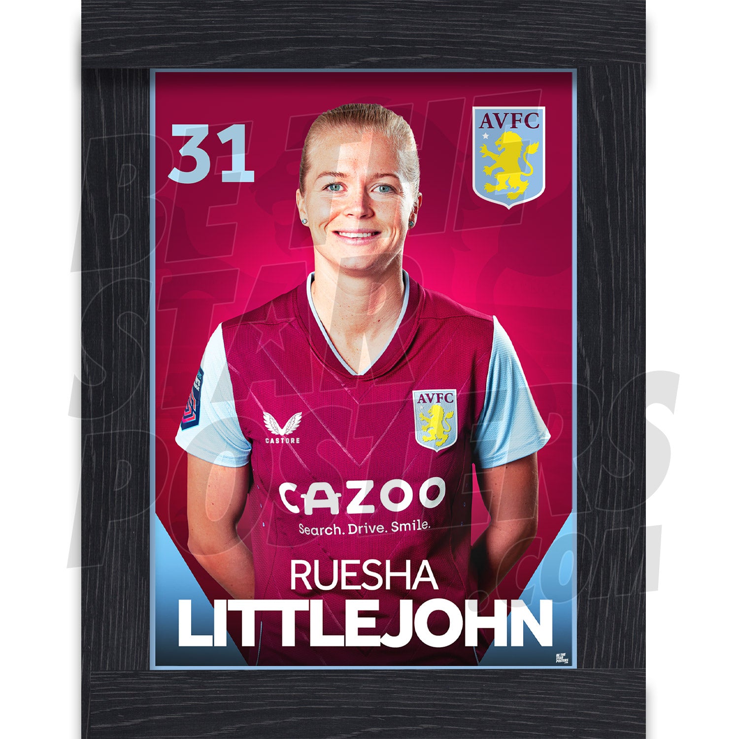 Aston Villa FC Ruesha Littlejohn 22/23 Headshot Poster