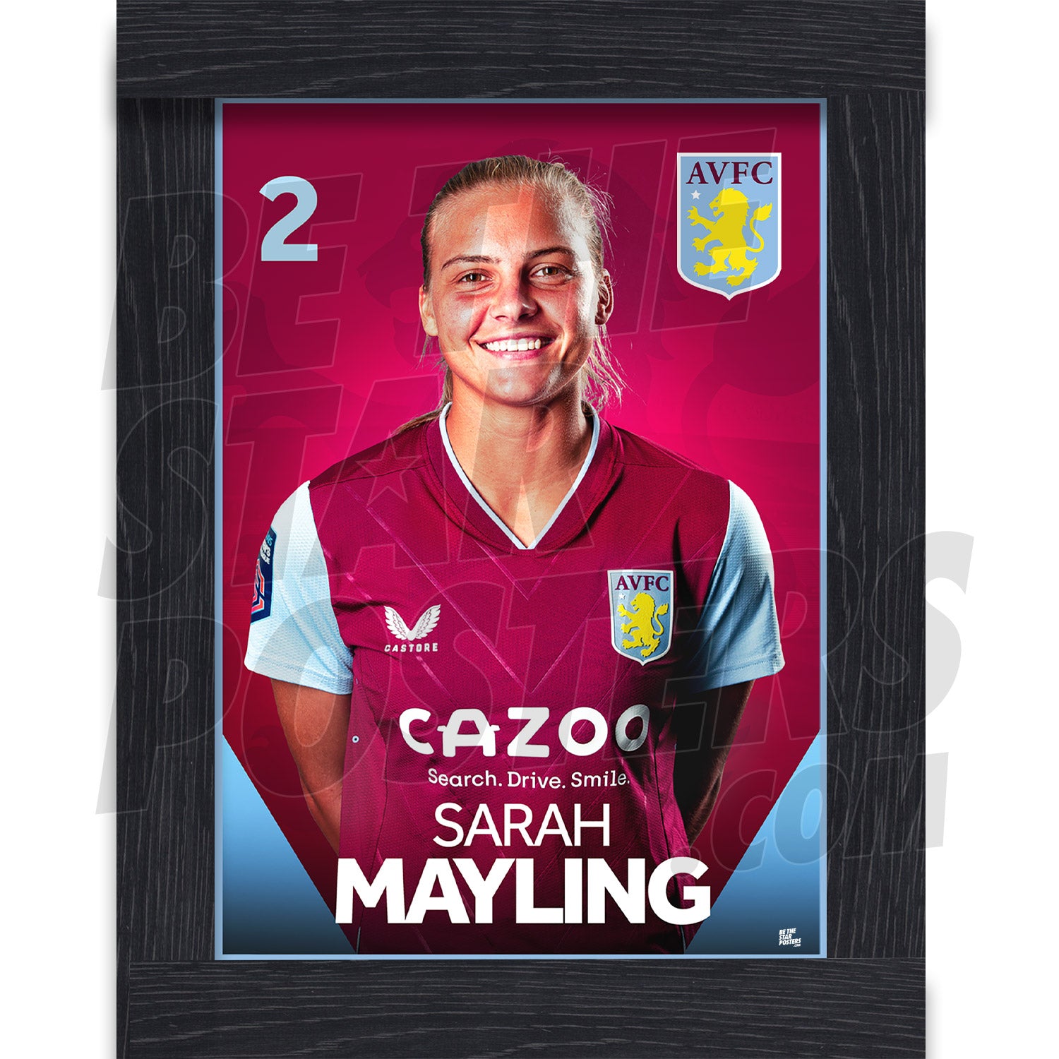 Aston Villa FC Sarah Mayling 22/23 Headshot Poster