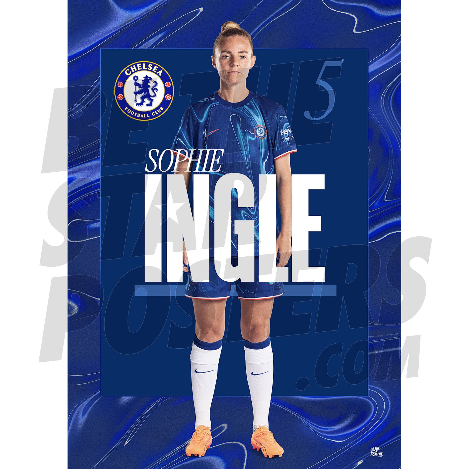 Chelsea FC Ingle 24/25 Headshot Poster