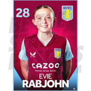 Aston Villa FC Evie Rabjohn 22/23 Headshot Poster