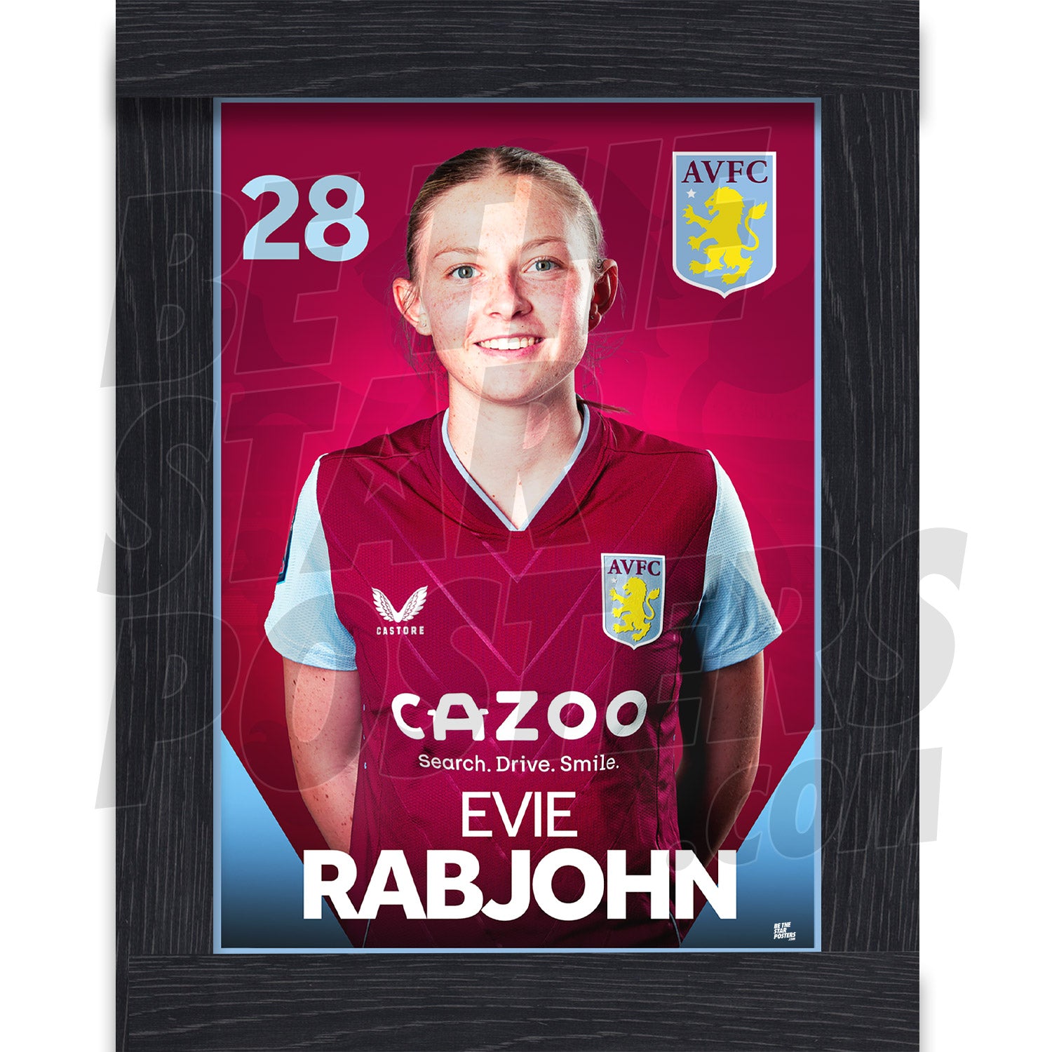 Aston Villa FC Evie Rabjohn 22/23 Headshot Poster