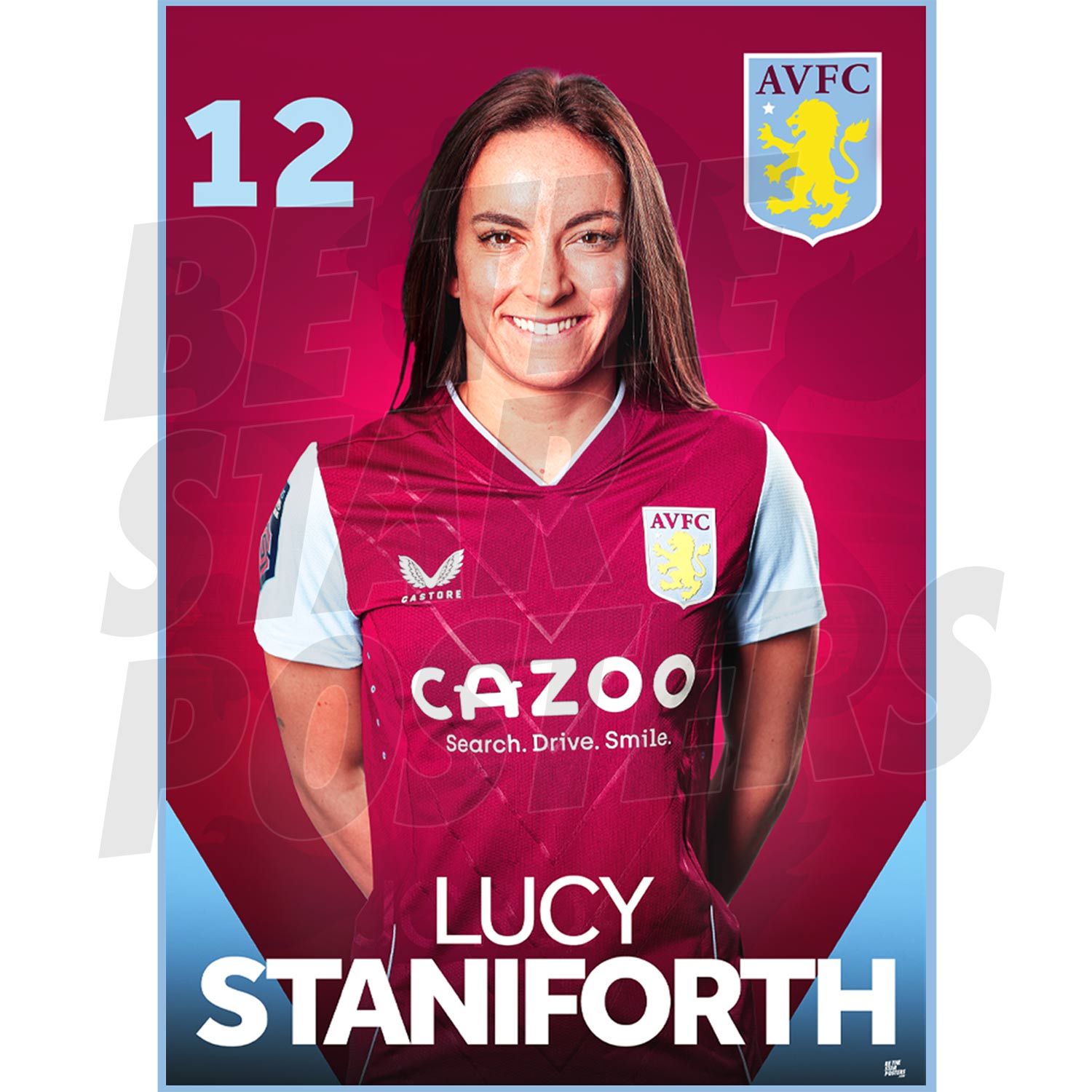 Aston Villa FC Lucy Staniforth 22/23 Headshot Poster