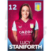 Aston Villa FC Lucy Staniforth 22/23 Headshot Poster