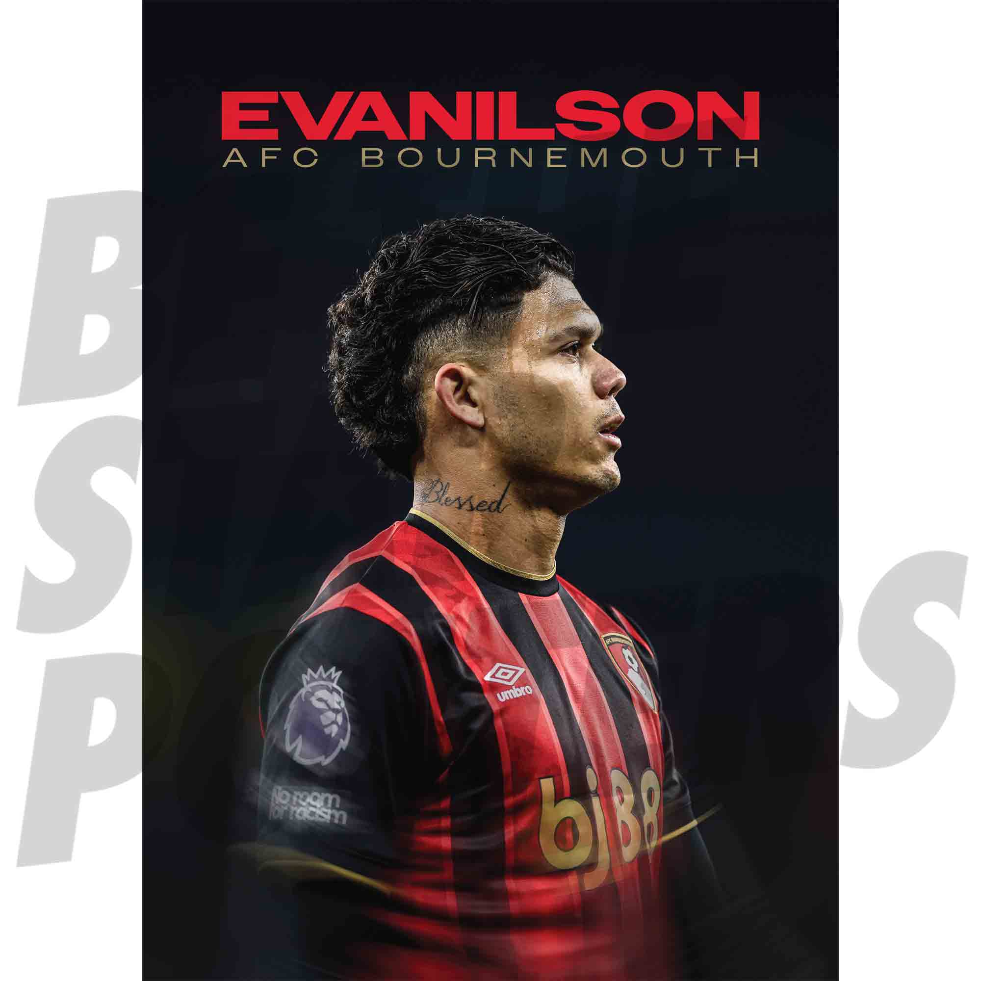 AFC Bournemouth Evanilson 25/26 Poster