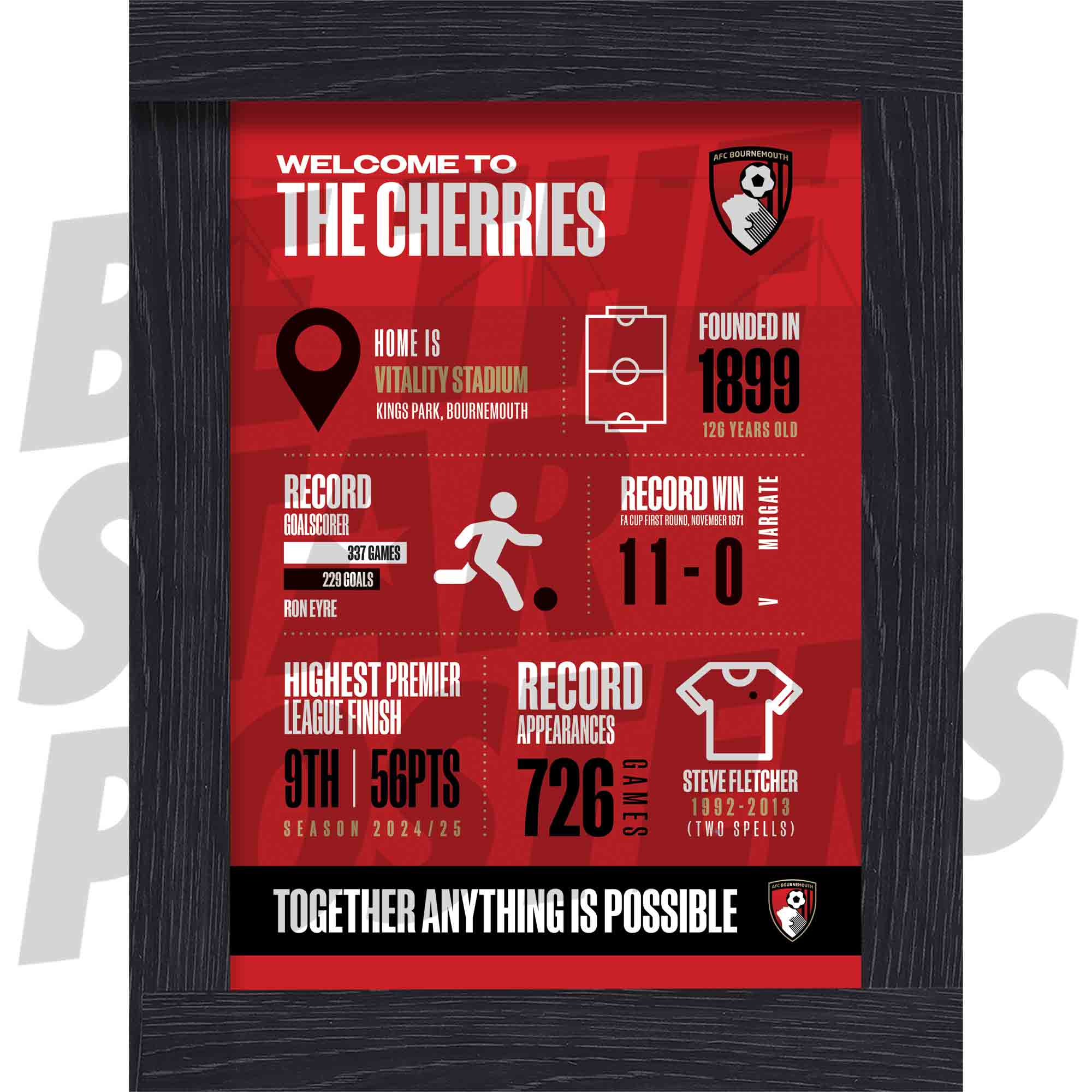 AFC Bournemouth Infographic Poster