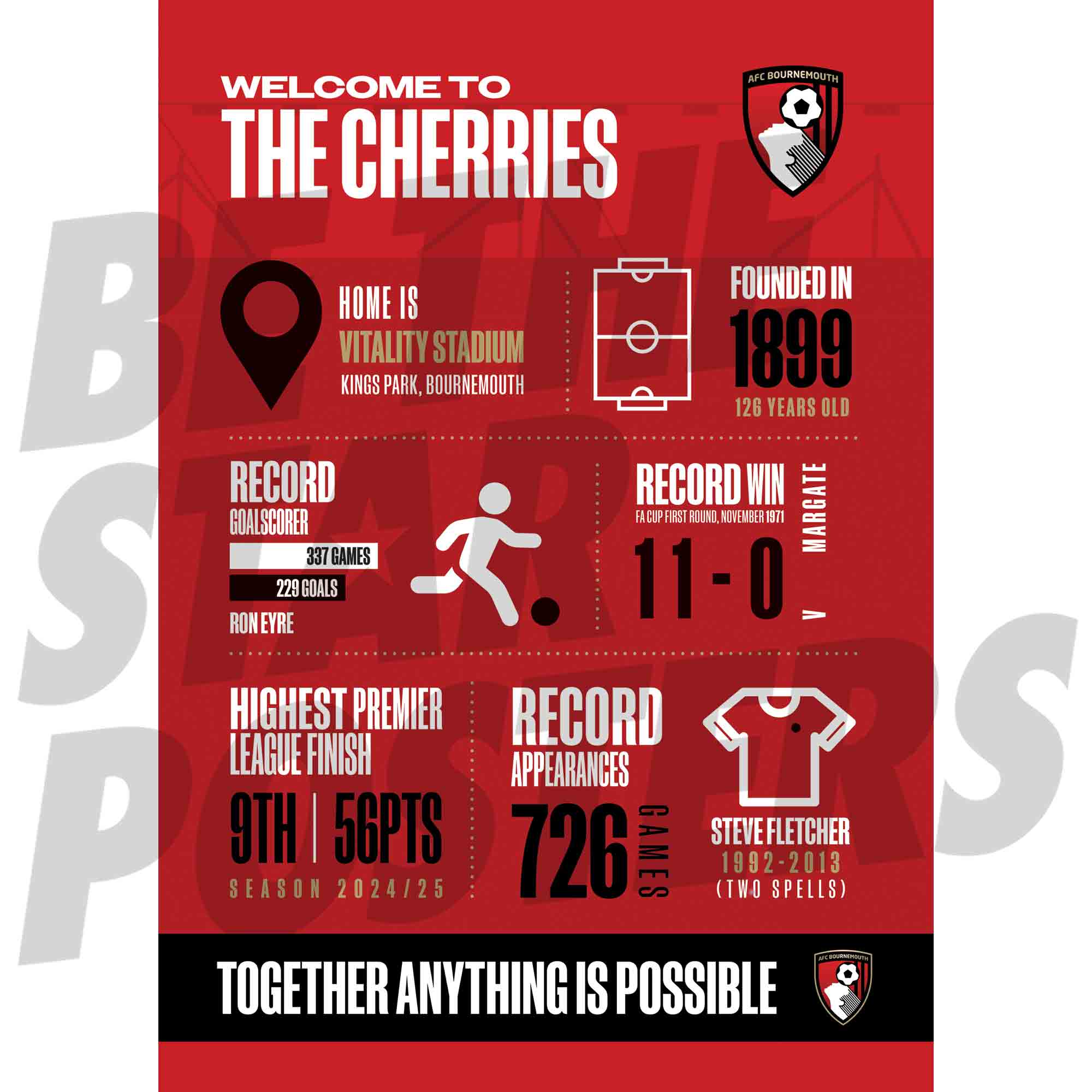 AFC Bournemouth Infographic Poster