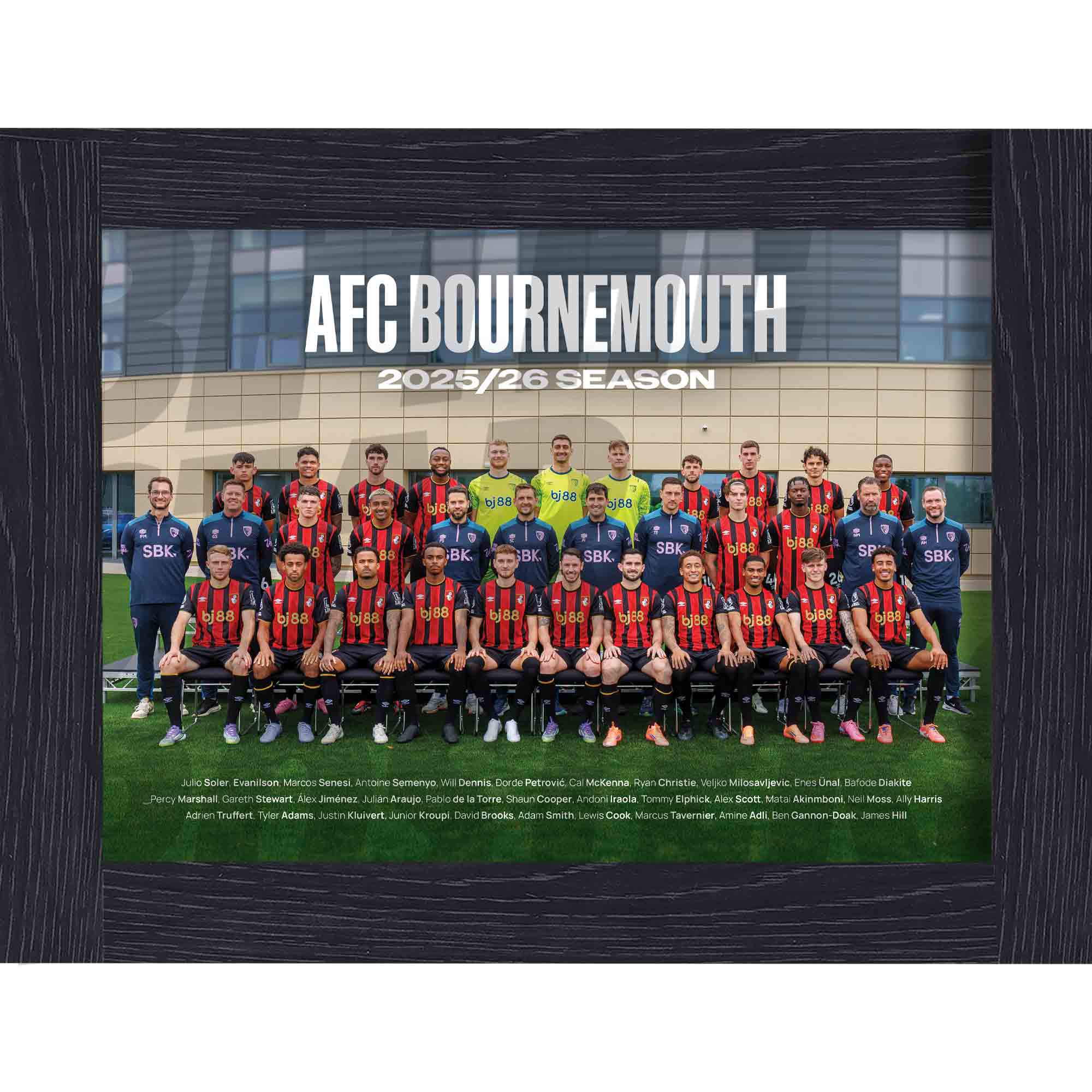 AFC Bournemouth 25/26 Team Squad Poster
