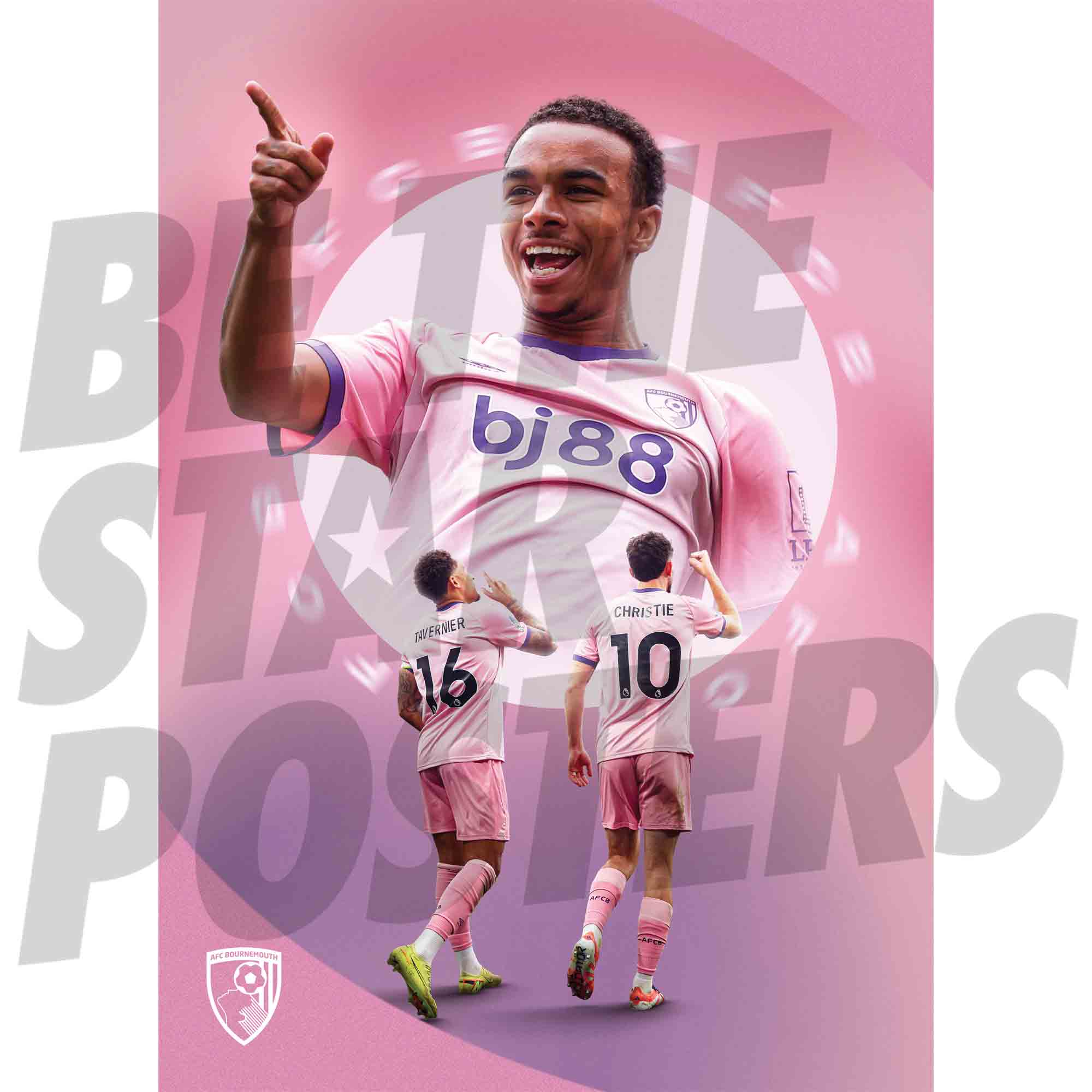 AFC Bournemouth 25/26 Third Kit Action Poster