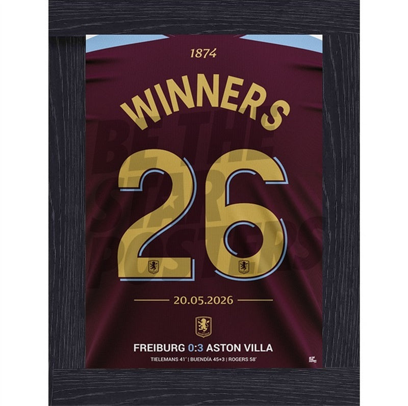 Aston Villa FC Winners 26 Shirt Print