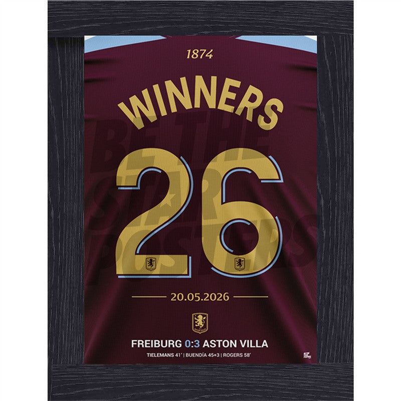 Aston Villa FC Winners 26 Shirt Print