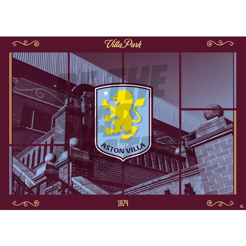 Aston Villa FC Villa Park Stadium Poster