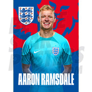 England Ramsdale 22/23 Home Headshot Poster