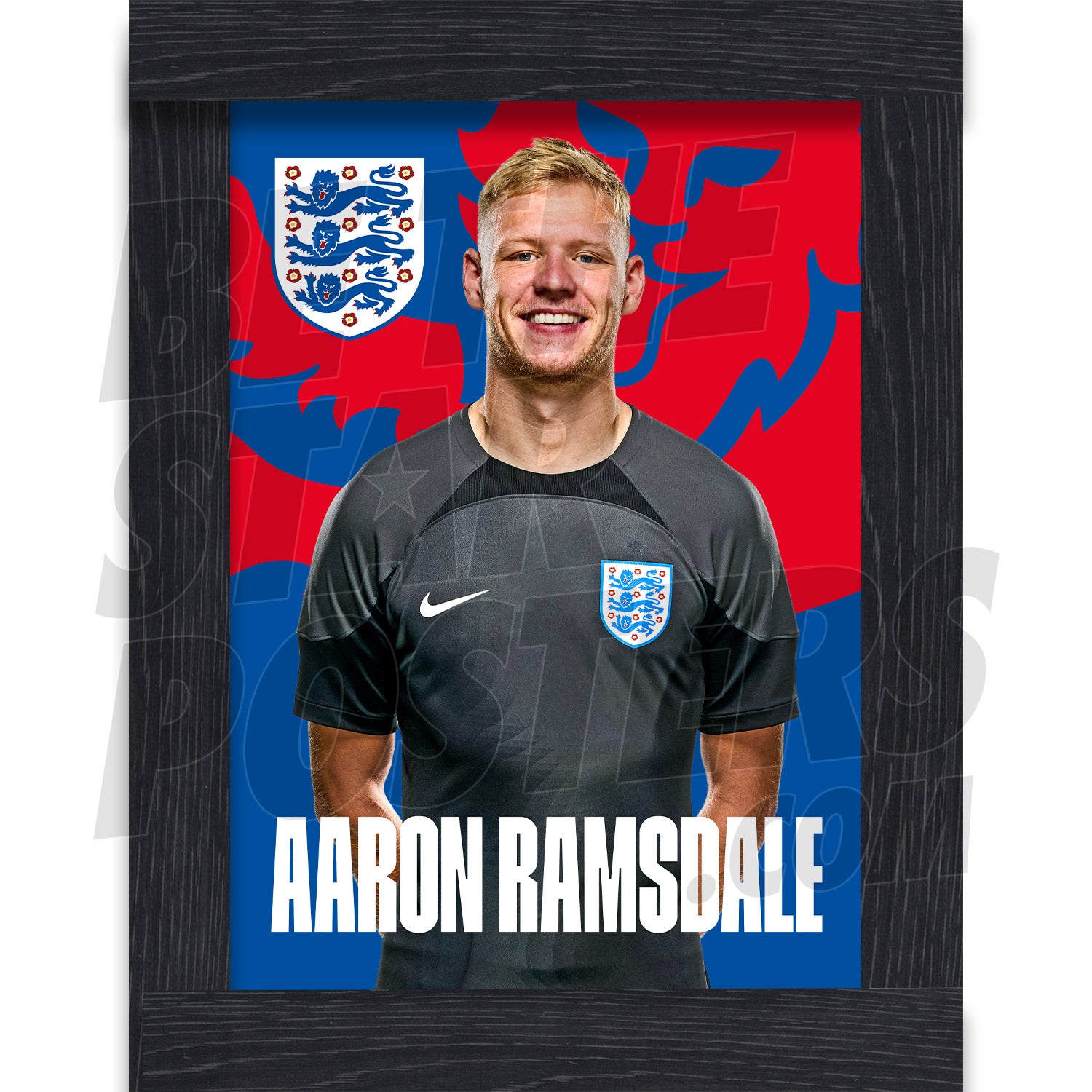 England Ramsdale 22/23 Away Headshot Poster